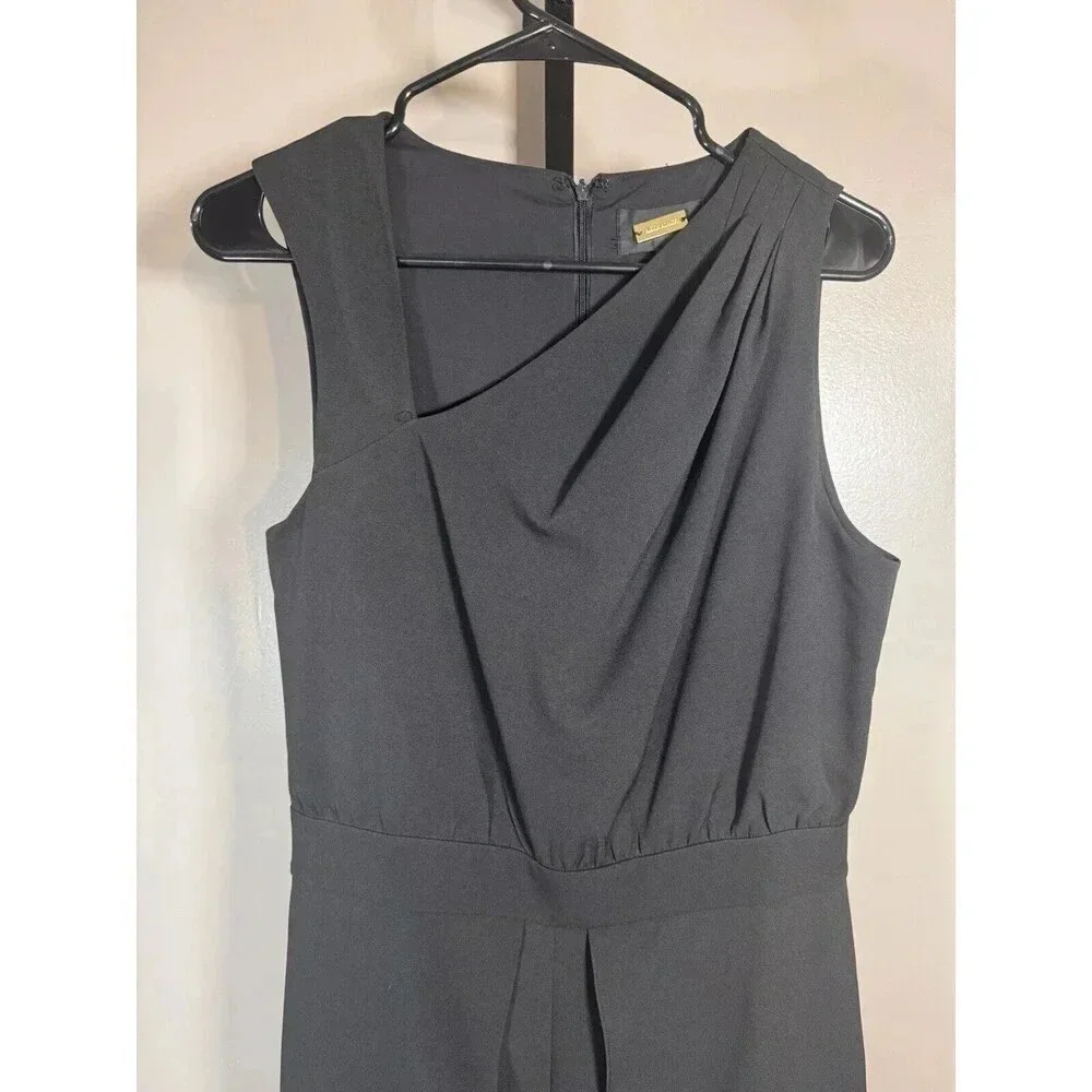 Alexia Admor Womens Black  Wide Leg Jumpsuit Size 10 - Picture 2 of 9